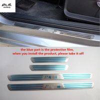 20214PCSLot Car Stickers Styling for 2011-2021 VOLKSWAGEN VW POLO Ultra-thin Stainless Steel Door Sill Pedal Scuff Plate cover