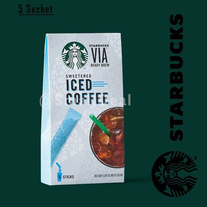 starbucks via instant coffee kopi susu bubuk cappucino latte ice