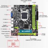 เมนบอร์ดเดสก์ท็อป H310B M-ATX แผงวงจรคอมพิวเตอร์ LGA151การ์ดเครือข่าย Gigabit รองรับ VGA + HDMI 5.1ช่องเสียง