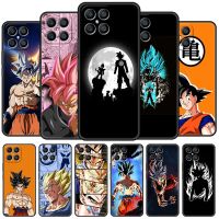 【Shell set] Dragon Ball Anime น่ารักสำหรับ Huawei Honor X8 X9 P50 X7 50 20 8X Play 9A P40 P30 Lite P 2021สีดำโทรศัพท์ Coque