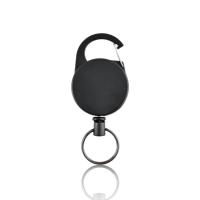 Retractable Keychain Key Holder for Keychain Heavy Duty Carabiner Badge Holder Id Badge Holder Key Ring with Reinforced Steel Wire Cord expedient