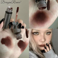 DragonRanee ลิปสติกช็อคโกแลตสไตล์ยุโรป Waterproof Brown Lip Glaze Lip Mud Longlasting