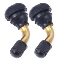 2pcs Motorcycle Rim 90 Degree Angle Aluminum Alloy Valve Motorcycle Wheel Tire Tubeless Valve Stems For Scooter Bike (PVR60)