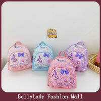 BellyLady กระเป๋านักเรียนขนาดเล็กกระเป๋าลายการ์ตูนน่ารักเด็กแบบแฟชั่นหนัง PU สำหรับเด็กหญิงเด็กชายอนุบาล