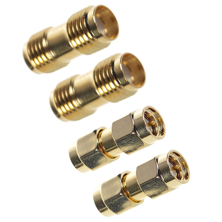 2-pcs-sma-male-to-sma-male-plug-2-pcs-sma-female-to-sma-female-jack-rf-coaxial-adapter-connector