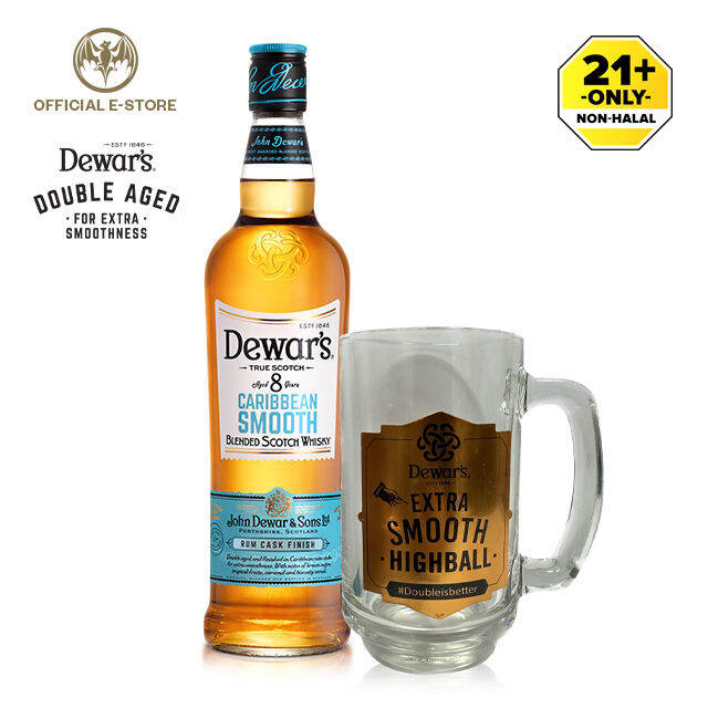 Dewar's Caribbean Smooth Blended Scotch Whisky - 750ml [Free 1x ...