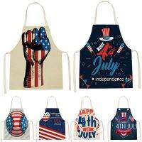 American Flag Style Apron Cleaning Pinafore Apron Statue Of Liberty Portrait Printing Apron Gadgets Women Home Custom Apron Bib