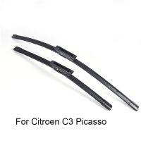 [Car Parts] รถใบปัดน้ำฝนกระจกหน้าสำหรับซีตรอง C3 Picasso รูปแบบ2008 2009 2010 2011 2012 2013 2014 2015รถกระจกปัดน้ำฝนยาง