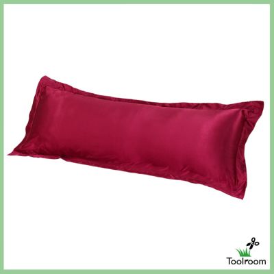 Toolroom Comfortable Silk Satin Long Body Pillow Pillowcase Double Pillow Cover