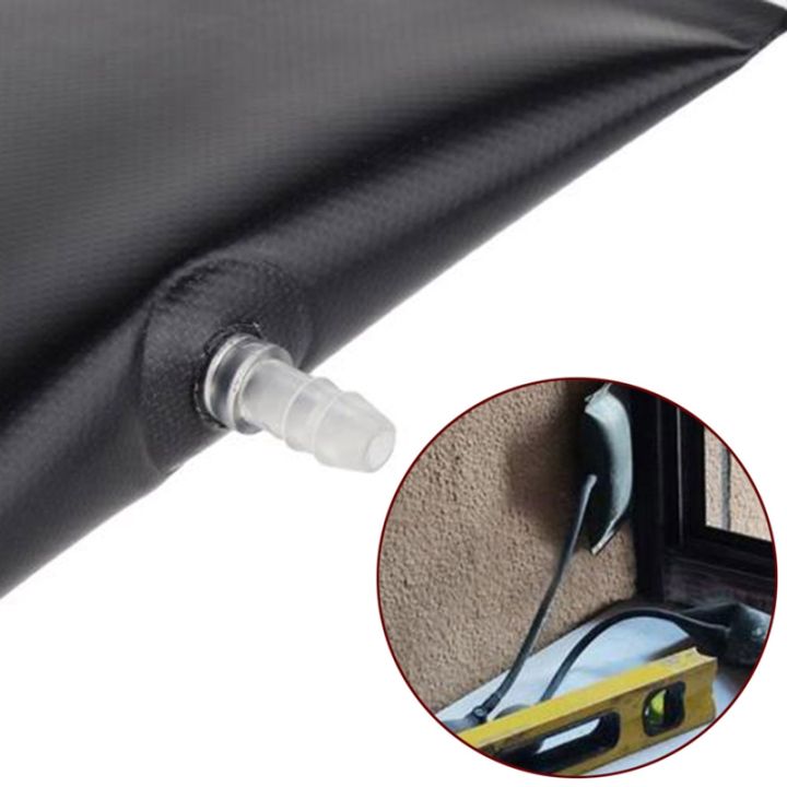 ชุดล็อกถุงลมทรงลิ่มลมสำหรับรถยนต์-ชุดล็อกเปิดประตูรถยนต์ขนาดกลาง6-5นิ้วสีดำสำหรับซ่อมประตูหน้าต่างรถ