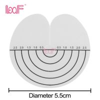 Loof 100ชิ้นโล่อุปกรณ์กันความร้อนแบบหลุมเดียวตัวแบ่งระยะห่างด้วยสเกลแผ่นฉนวนความร้อนสำหรับที่ยืดผม