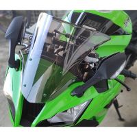 กระจกบังลมรถมอเตอร์ไซค์แบบฟองคู่สำหรับ2011 2012 2013 2014 2015 ZX10R นินจาคาวาซากิ ZX-10R ZX 10R สีดำ