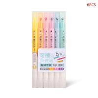 6 Color Erasable Highlighter Dual-ended Marker Pens for Scrapbooking JournalingHighlighters  Markers