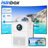 【ฟรี 80นิ้ว จอโปรเจคเตอร์+ขายึด】iSinbox iSX8 โปรเจคเตอร์  Full HD 1080P 4K android 7.1 projector  มินิโปรเจคเตอร์  led โปรเจ็กเตอร์แบบพกพา ต่อกับมือถ รับประกัน 1 ป