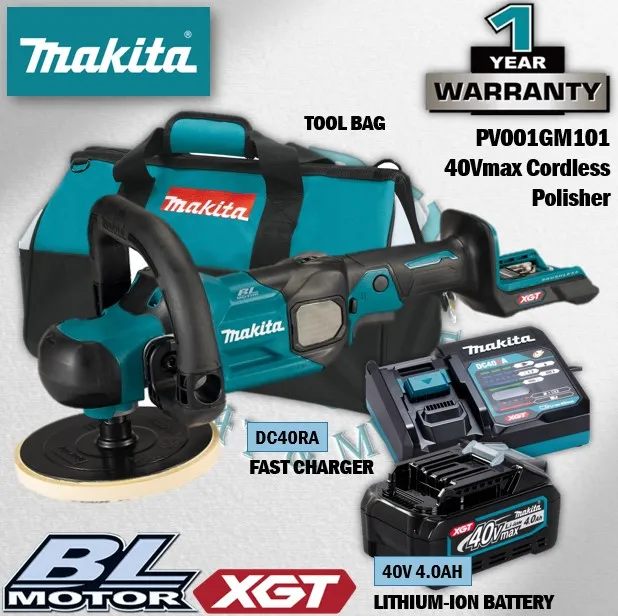 MAKITA PV001GZ / PV001GM101 40Vmax Cordless Polisher Lazada