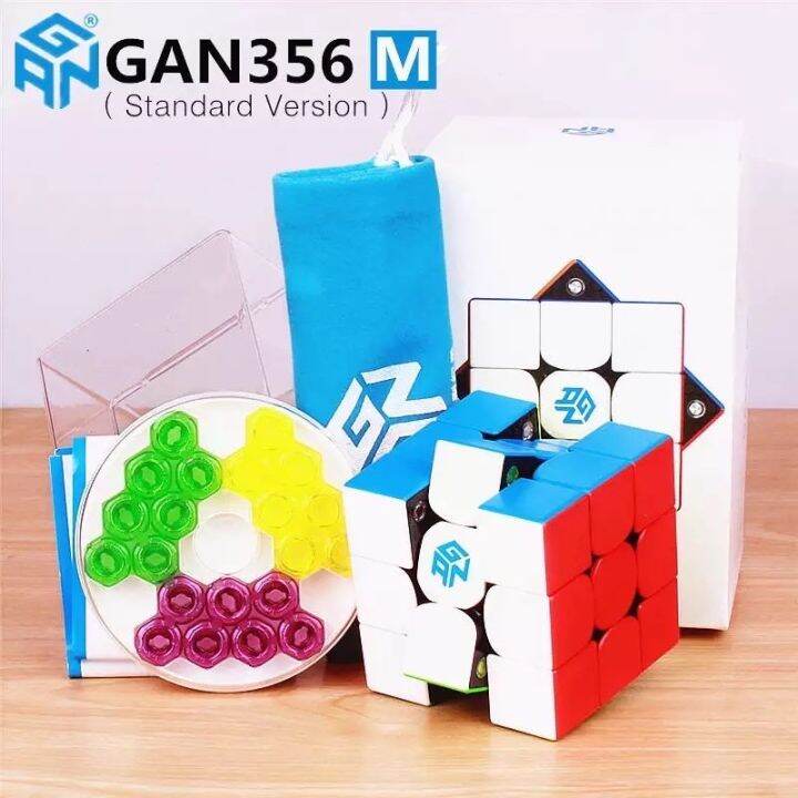 พร้อมส่งจากไทย-ของแท้100-gan356-m-รูบิก-รูบิค-มีแม่เหล็ก-gan356m-cube-gan-356m-magnetic-speed-magic-cube-rubik