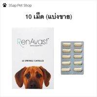 Renavast สุนัข 10 Capsules อาหารเสริมสุนัขโรคไต อาหารเสริมโปรตีน สุนัข 10 แคปซูล (1 แผง ไม่มีกล่องบรรจุ)