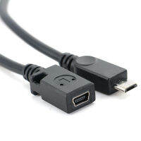 หัวมินิ USB ตัวเมียกับไมโคร USB ตัวผู้อะแดปเตอร์เชื่อมต่อ8ขาไป5ขาสาย OD4.0Mm สำหรับสมาร์ทโฟนแท็บเล็ต MP3/ MP4