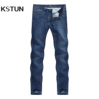 【YD】 Mens Jeans Brand 2021 Regular Stretch Classic Straight Men Pants Trousers Length