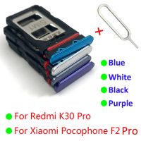 100% ของแท้เหมาะสำหรับ Xiaomi F2 POCO Pro/redmi K30 Pro Nano ถาดใส่ซิมกระเป๋าเก็บบัตรเอสดีคู่ช่องใส่การ์ดลิ้นชักอะไหล่