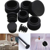 10x Black Plastic Blanking End Caps Cap Insert Plugs Bung For Round Pipe Tube