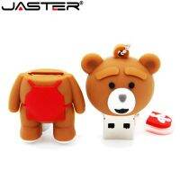 JASTER Cartoon Bear Baby Pendrive 4GB 16GB 32GB 64GB 128GB USB 2.0 Flash Drive Memory Stick Pendrive Fashion Gift