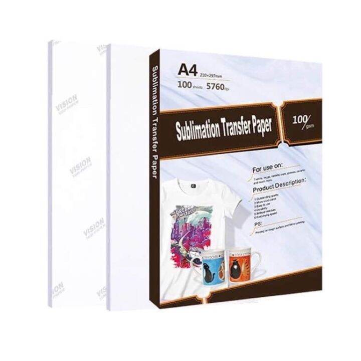 hot A4 Sublimation Transfer Paper 100Sheets Lazada PH