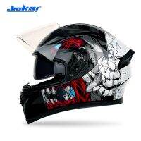 JEIKAI-Casco ดีโมโตซิเลต้ามีโดเบิลเลนเต้ตัวป้องกันสำหรับ Cara Para Carreras De Motociclismo, M, L, XL, XXL