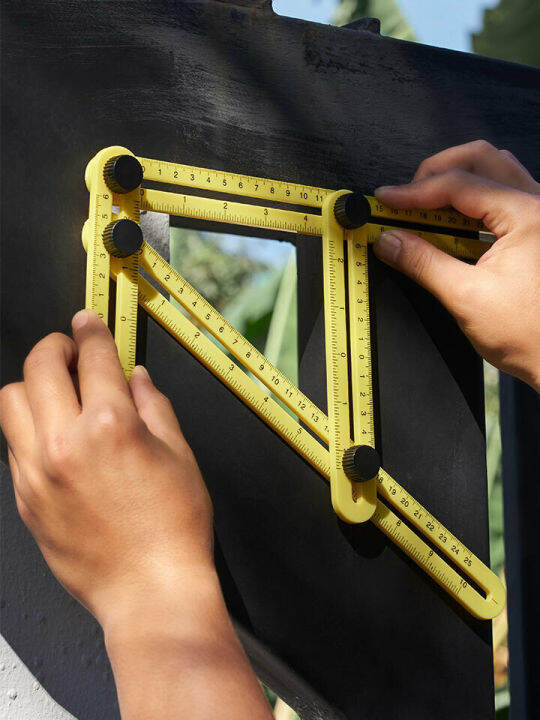 อุปกรณ์วัดระยะ-multi-angle-measure-template-ruler-ไม้บรรทัดองศา-ไม้บรรทัดฉาก-ไม้บรรทัดวัดมุม-4-มุม-เครื่องมือวัด-งานไม้-งานกระเบื้อง-งานคิ้วไม้