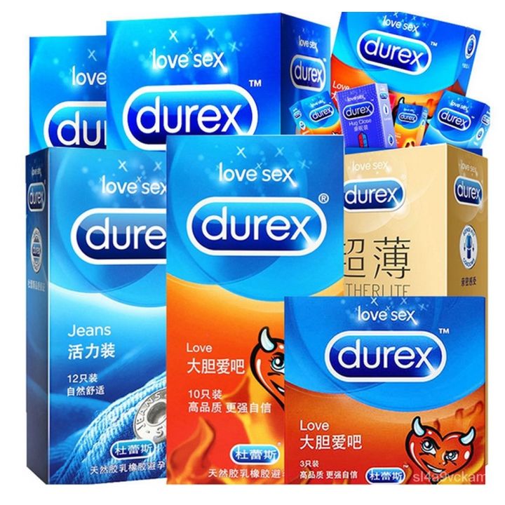 Durex Condoms 12pcsbox For Men Ultra Thin Natural Latex Smooth Lubricated Condom Sex Toy Adult 1382