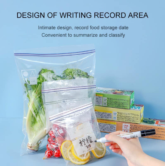 Preferred Shop Waste Ziplock Bag Zipper Sandwich Bags 1BOX Reusable