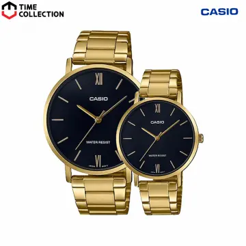 Couple watch shop casio gold