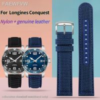 ♨สำหรับ Longines สายนาฬิกา L37813567 L37813787 L3.781/782ไนลอนแท้สายนาฬิกาหนัง21Mm 22Mm ผู้ชาย