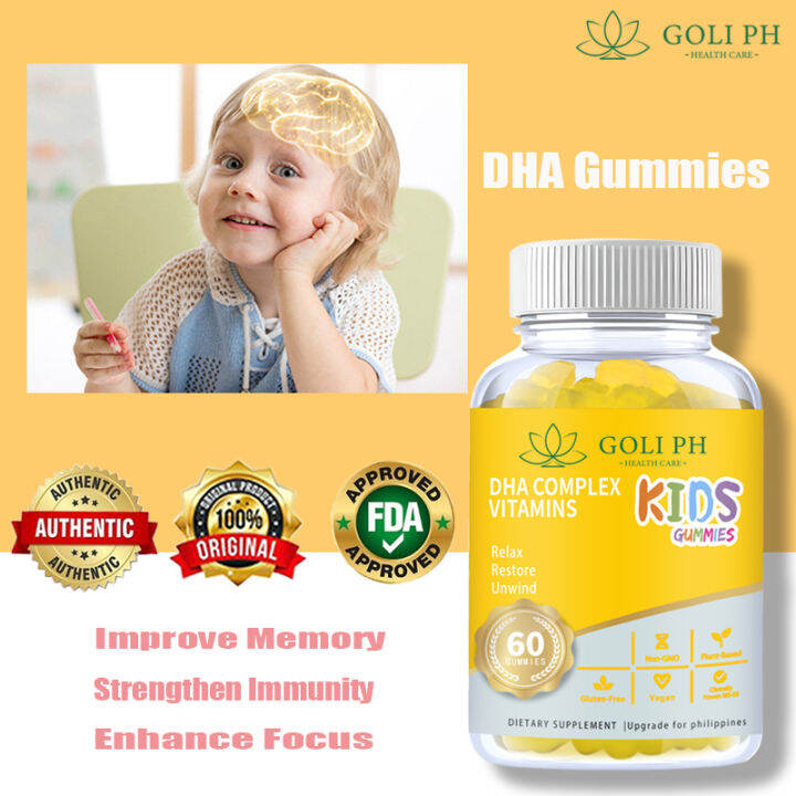 GOLI PH DHA Gummies for Kids Vitamin D3 baby Gummies Boost Immunity ...