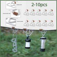 Triangle Hanger Hook S-Shaped Stainless Steel Camping Lamp Hanging Buckle Tent Clip de lona para toldo mosqueton taraf auvent