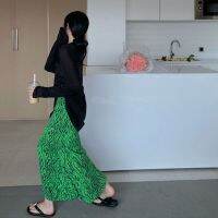 【CC】▪  Bohemia Print Floral Skirt 2023 New Silk Drape Fishtail Woman