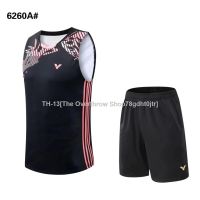 ✠ Newest Badminton Uniforms Jersey Men Black Sleeveless Sweatshirt Jerseys Suit Badminton Sportswear Jerseys (6260A)