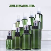 50ml 100ml 150ml 200ml Dark Green Shoulder Set Plastic Spray Bottle Watering Can Travel Size Bottles Containers