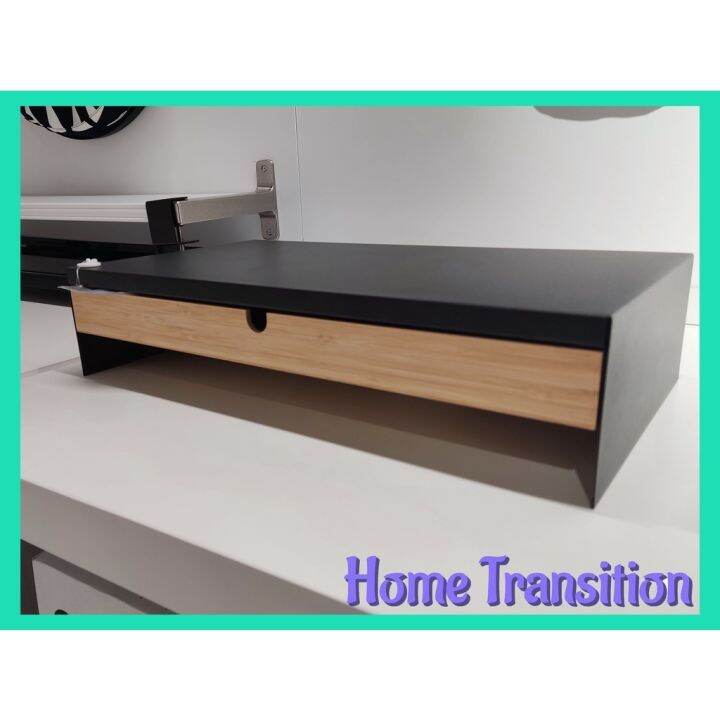 Home Transition Ikea Elloven Monitor stand with drawer Lazada PH