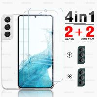 4IN1 Protective Glass For Samsung Galaxy S22 Plus 5G Screen Protector For Samsung S 22 S22 Tempered Glass Camera Lens Film