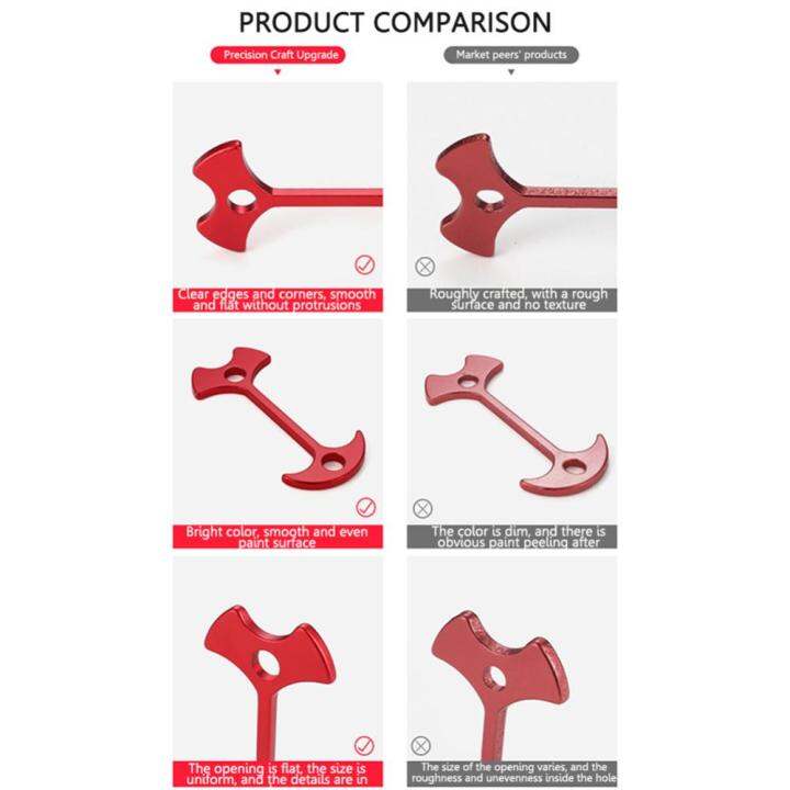 ตะปูสำหรับติดตั้งกลางแจ้งแบบพกพาสำหรับแคมป์ปิ้งตะขอเกี่ยวสปริงเต็นท์เชือกหัวเข็มขัดพร้อมตะขอกันสาดเต็นท์ตั้งแคมป์ล็อค