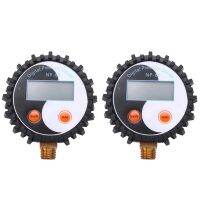 2X Digital Vacuum Pressure Gauge Pressure Gauge Hydraulic Air Compression Gauge 3-200 PSI (1.4MPA)