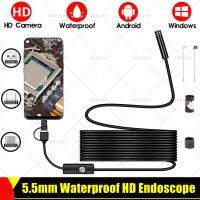 【CW】 5.5mm HD Endoscope Camera OTG Micro USB Type-C Waterproof Inspection Borescope Soft Hard Snake Cable Videoscope Android Phone PC