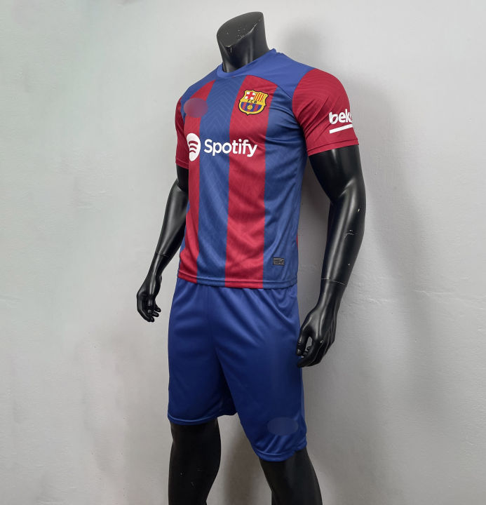 ชุดฟุตบอล-ชุดกีฬา-ชุดออกกำลังกายผู้ใหญ่-ทีม-barcelona-เสื้อ-กางเกง-รับประกันคุณภาพ-ผ้าเกรด-a