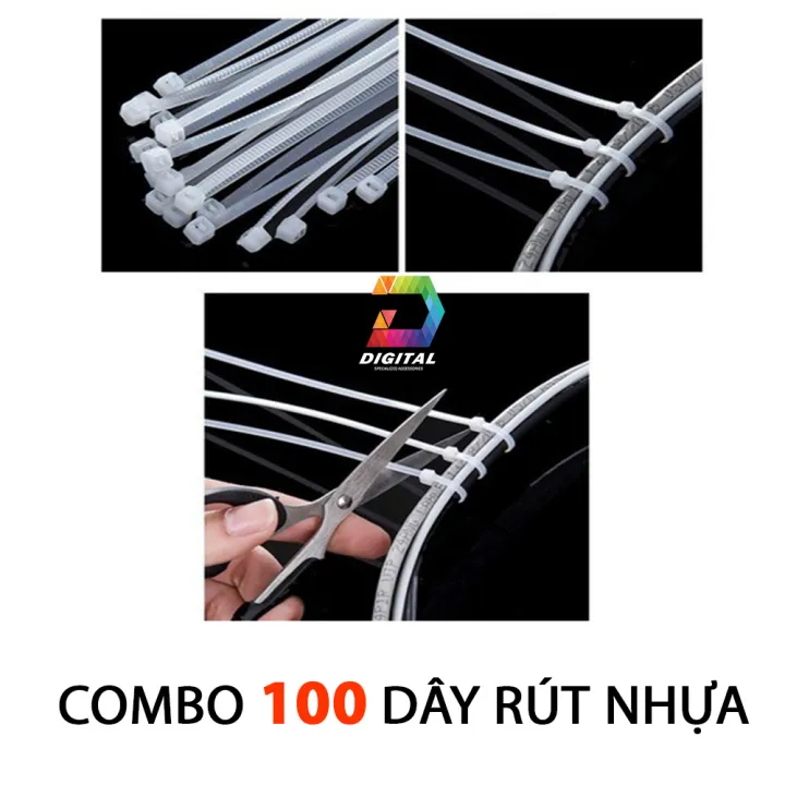 Combo 100 Dây Rút Nhựa Siêu Chắc Giá Rẻ