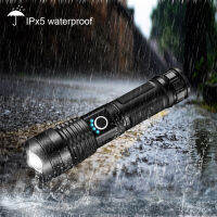 Z1-50 USB + External Rechargeable Tactical Flashlights XHP50 LED, rechargeable battery 26650 or 18650