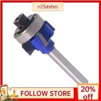 N73VHRHM 4 Flutes Router Bit 6Mm งานไม้เครื่องตัดมิลลิ่งทนทานทรงกลมมุมใบมีดตัดแต่ง