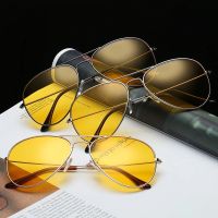 Anti-glare Polarizer Sunglasses Copper Alloy Car Drivers Night Vision Goggles Polarized Driving Glasses Auto Sunglasses