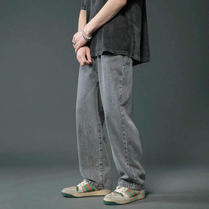 Bonsir 3 Colors Baggy Jeans Men Fashion Casual Pocket Cargo Jeans Men –  bonsir-saigonsouth.com.vn