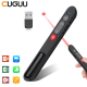 CUGUU Wireless Presenter Laser Remote Control Page Turning Pen Re-Chargeable Wireless Presenter Red Pointer Remote Control Powerpoint การนำเสนอ